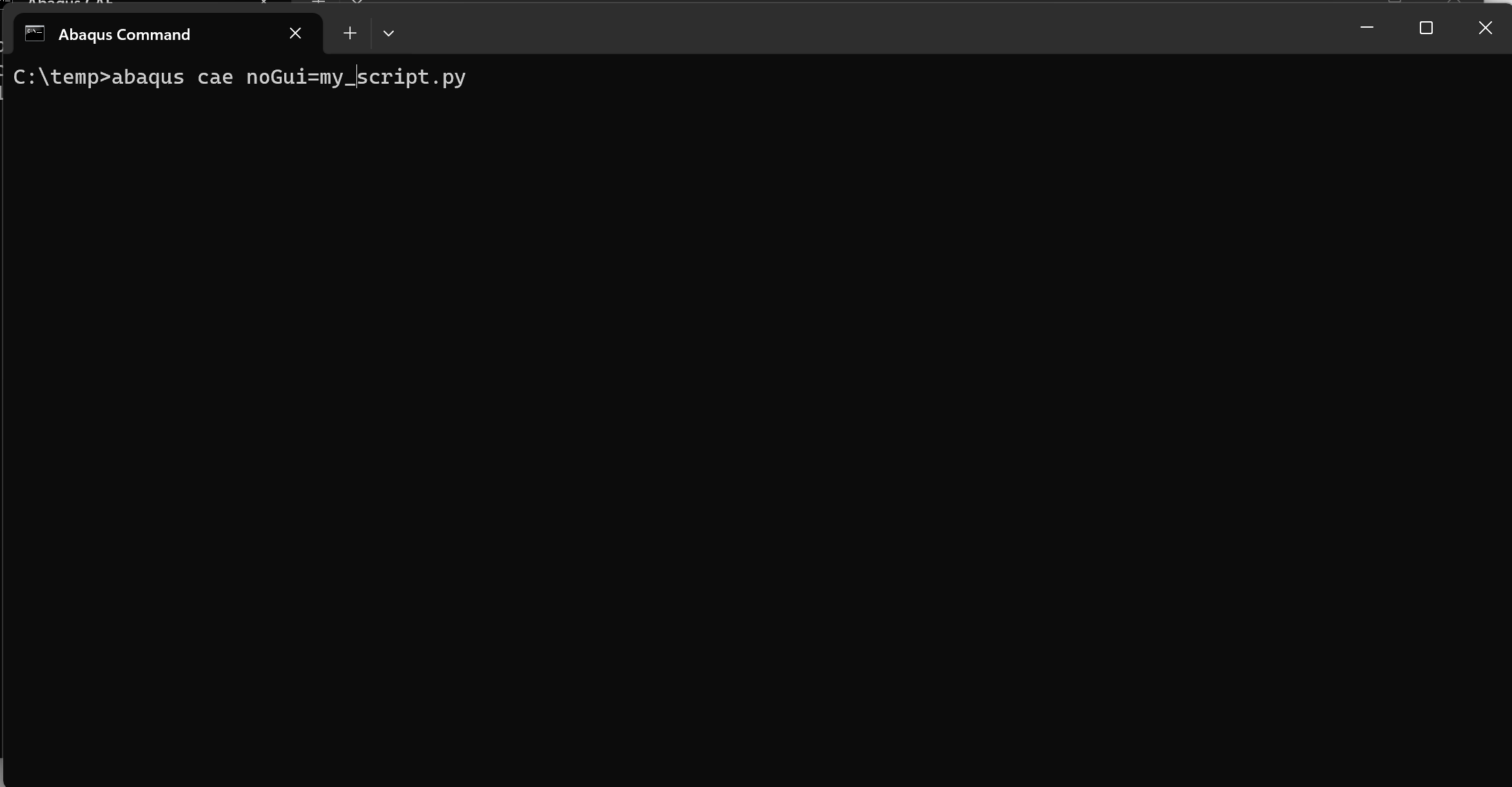 Run Python Abaqus Script